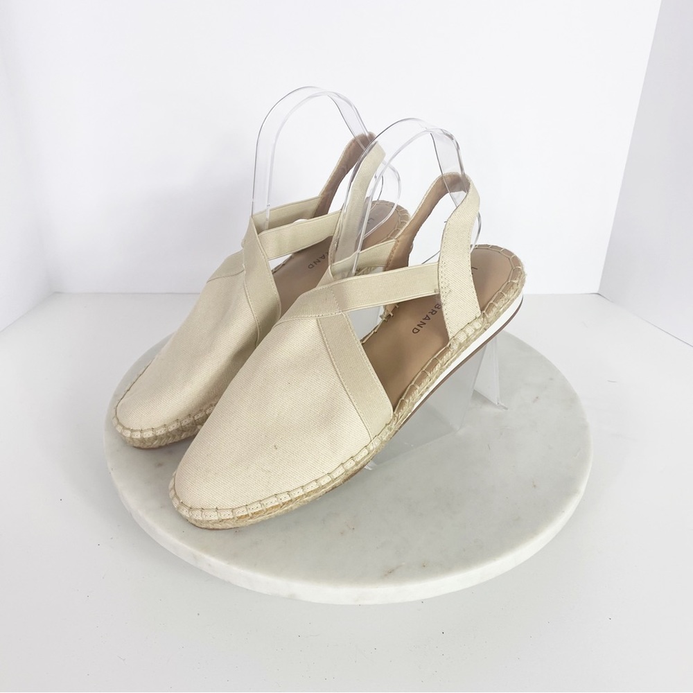 Lucky Brand  Espadrille flat sandal Rifka / Natural Heavy Canvas Womens 9.5